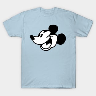 Steamboat Willie Cartoon Mouse Portrait T-Shirt